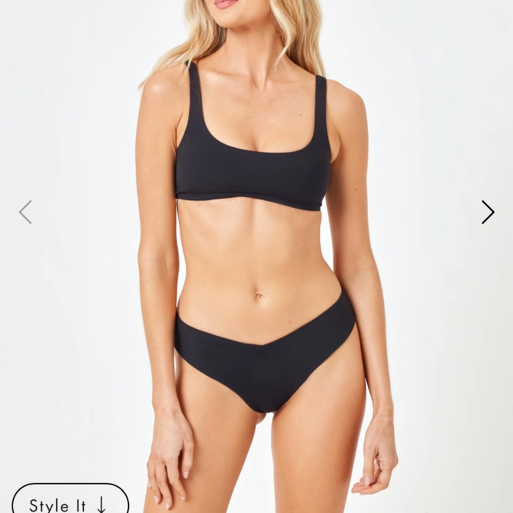 NWT L SPACE Prince Top Medium Black
